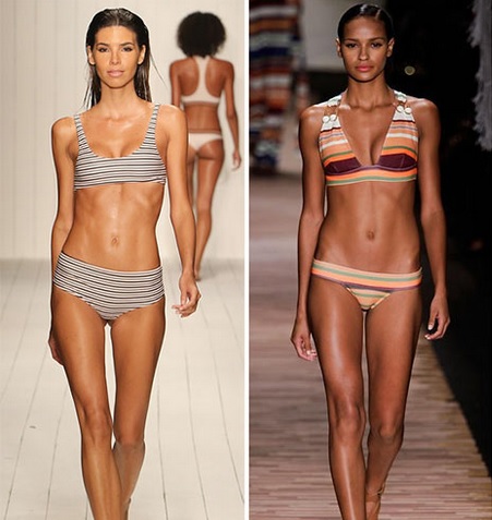 wholesale bikinis-Stripes bikini for ladies