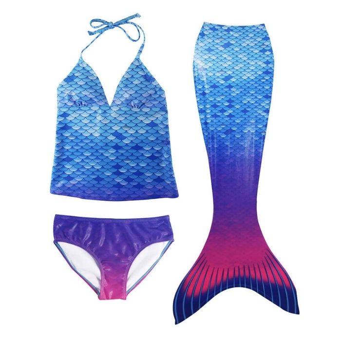 3PCS Mermaid Tails Swimwear Set