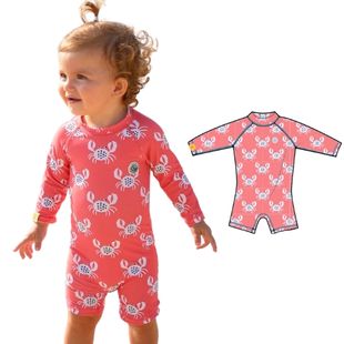 Baby Long Sleeve Rashguard Swimsuit