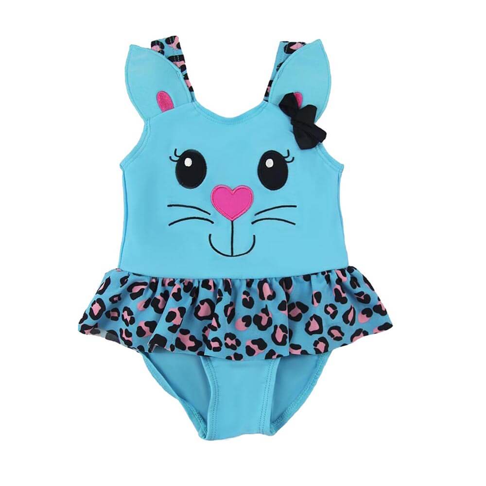 GLOP004-Girls Ruffle Swimsuit