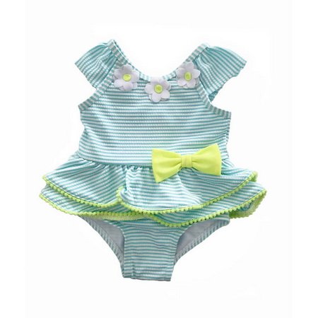 seersucker bathing suit - GLOP011-Tutu Swimsuit Toddler