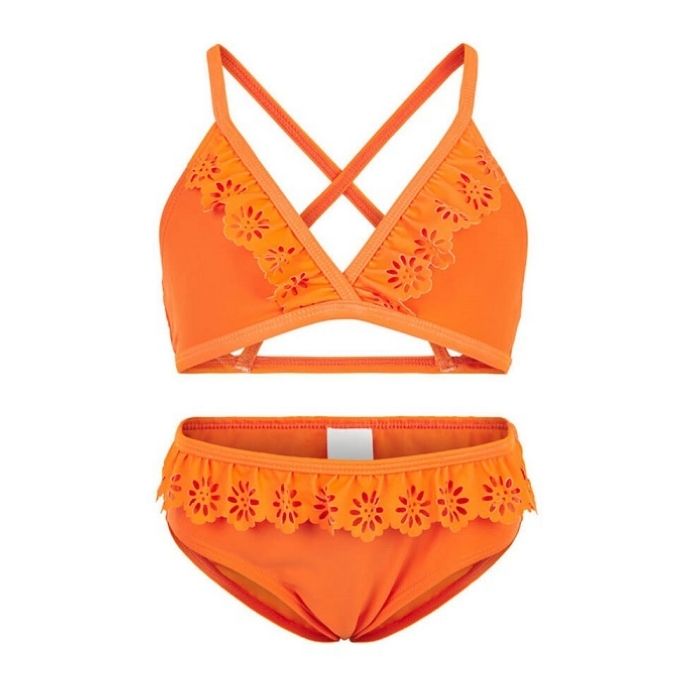 Girls Ruffles Bikini Custom Swimwear