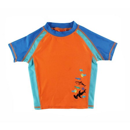 BYRG014-Orange Rash Guard