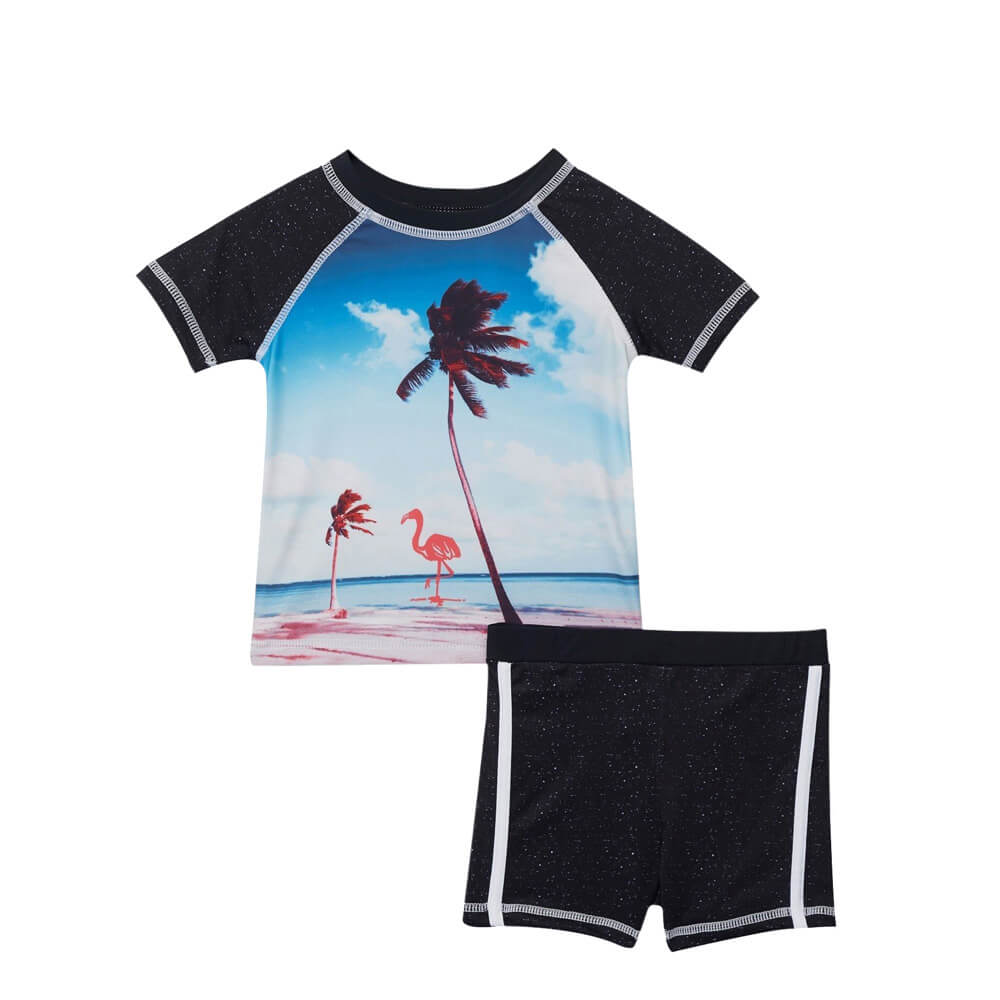 BYRG101A-Rash Guard And Shorts