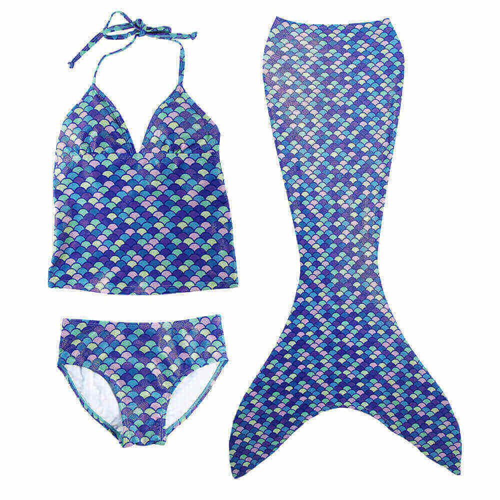 GLMD002-Girls Mermaid Tail Swimsuit