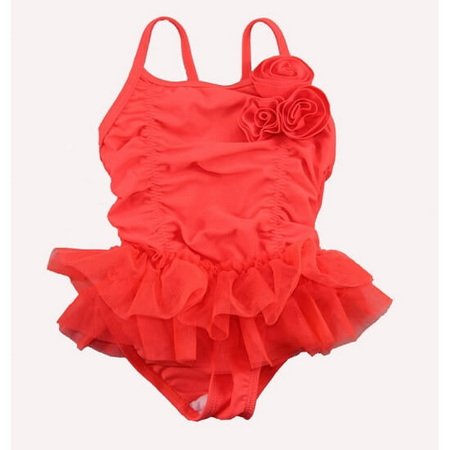 GOP-013-Bright Red Skirted Swimsuit