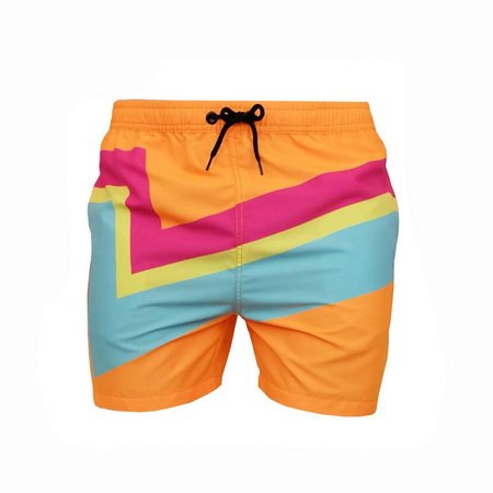 MNSH015-Neon Mens Swim Trunks