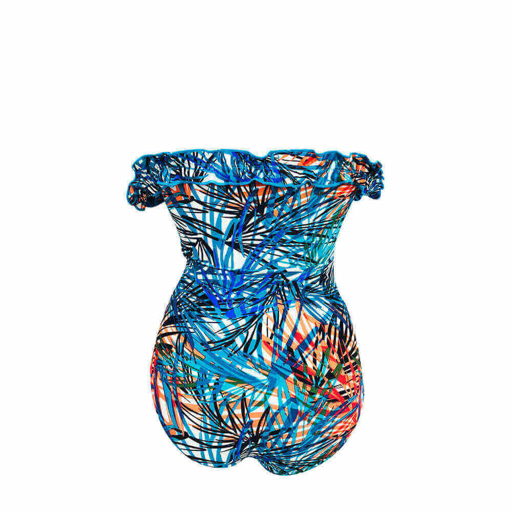 WMOP021-Off The Shoulder Bathing Suit Plus Size