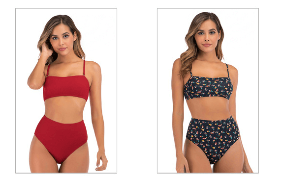 DS19021A- Bandeau Bikini Set