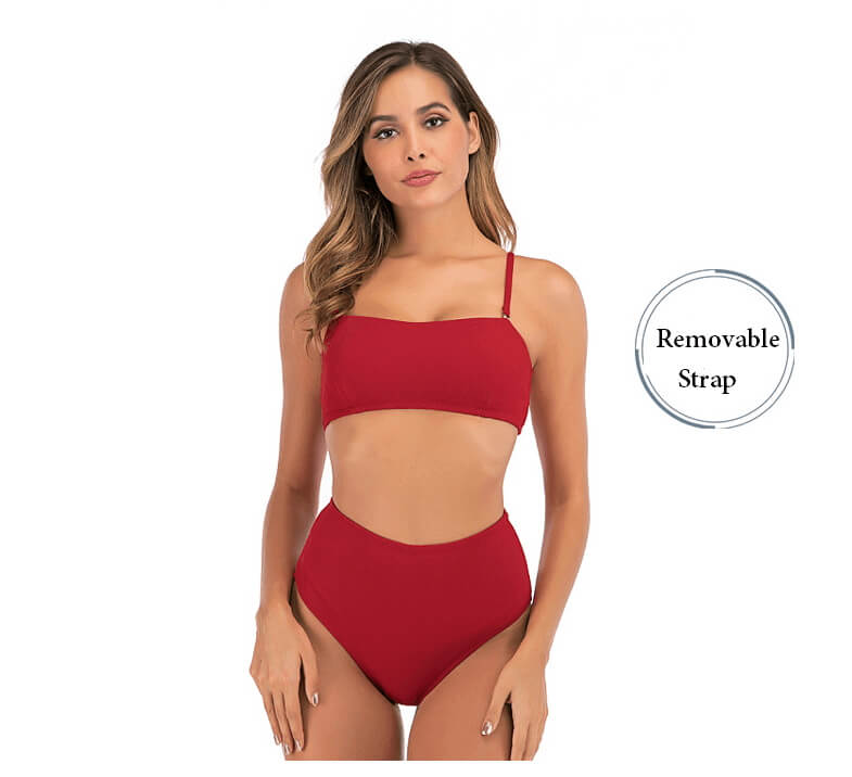 DS19021A- Bandeau Bikini Sets