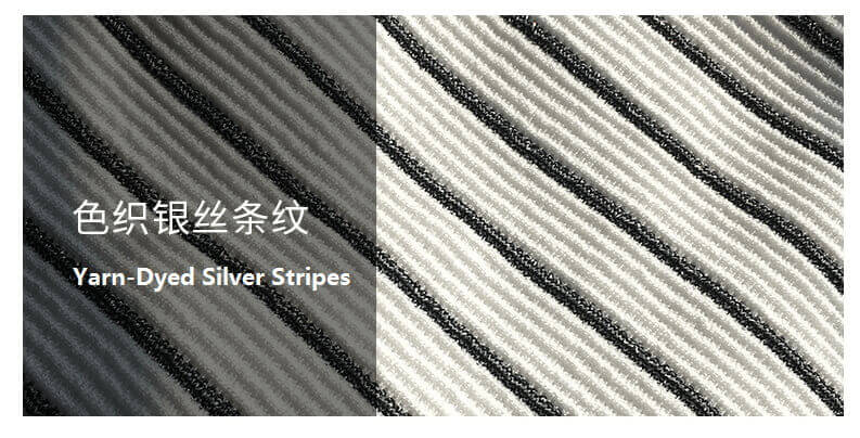DS19023- Yarn-Dyed silver stripes