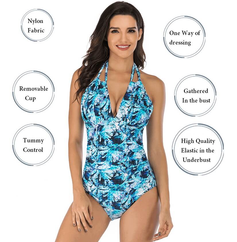 DS40A- Womens One Piece Bathing Suit-