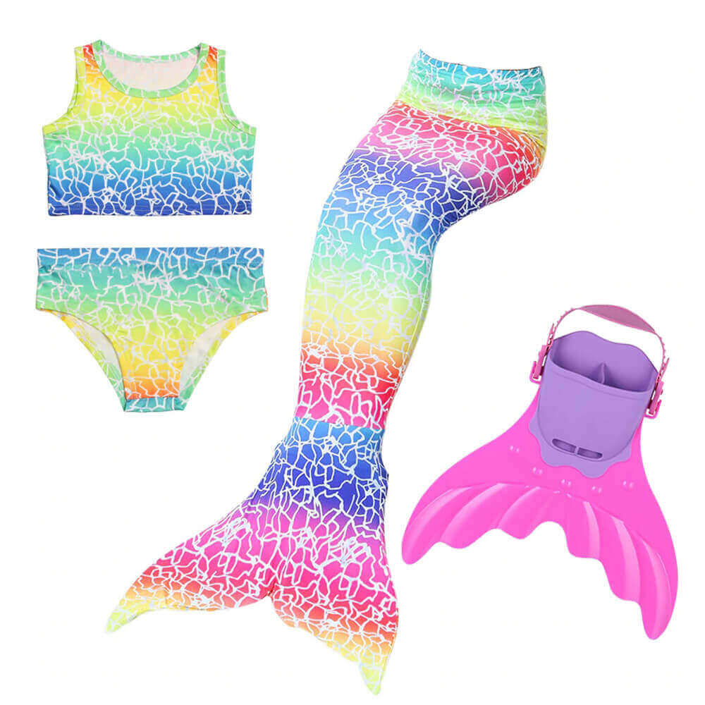 GLMD009-Girls Mermaid Tail Swimsuit