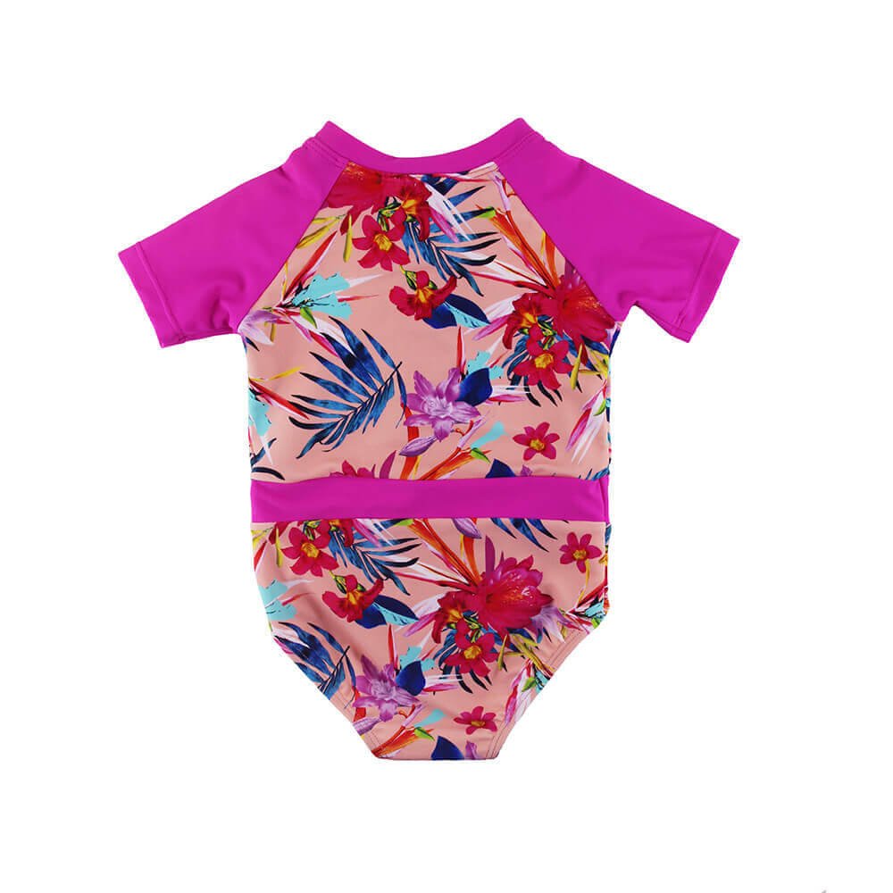 GLRG004B-toddler girl rash guard swimwear