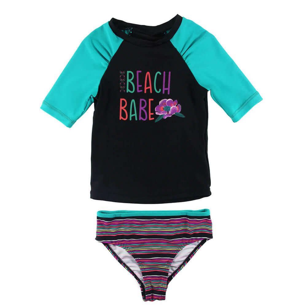 GLRG006-girls rashguard swimsuit