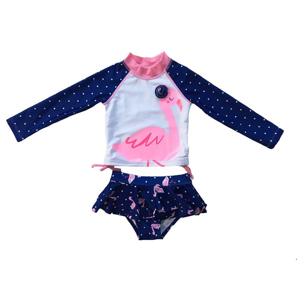 GLRG007-baby girl long sleeve rash guard