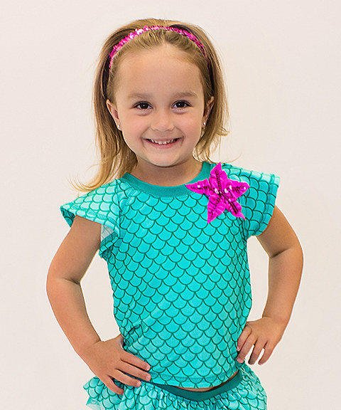 GRG-003-Girls rash guard swimwear