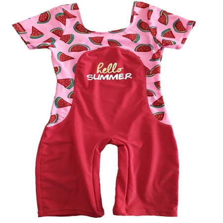 GRG-067-little girl rash guard swimsuit