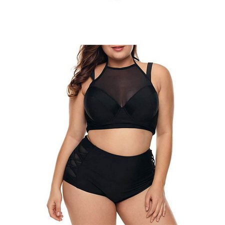 WMPZ001-Plus Size Modest Swimwear