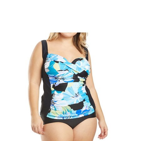 WMPZ004-Plus Size Modest Swimwear