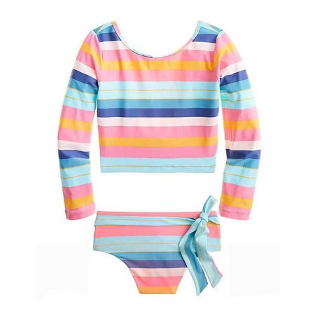 WMRG012-Two Piece Swimsuit With Sleeves