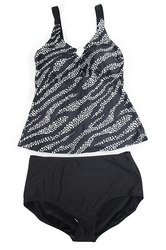 WTK-001-Tankini With Shorts Bottoms