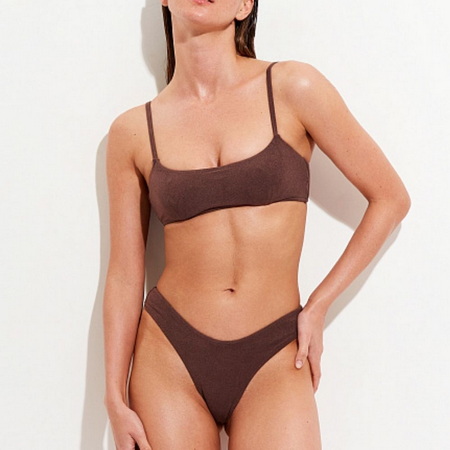 UNVS542-572-Brown Towelling Bikini