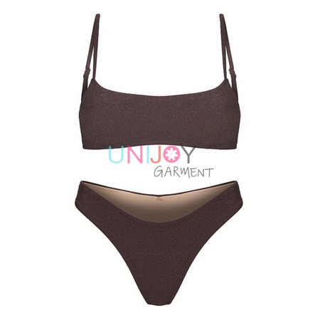 UNVS542-572-Terry Textured Bikini