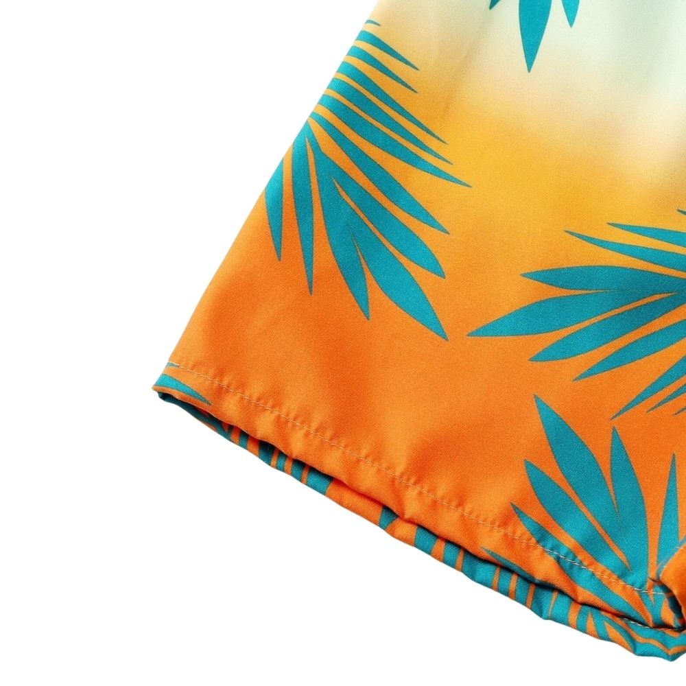 BYSH220110-Tropical Plants Print Board Shorts