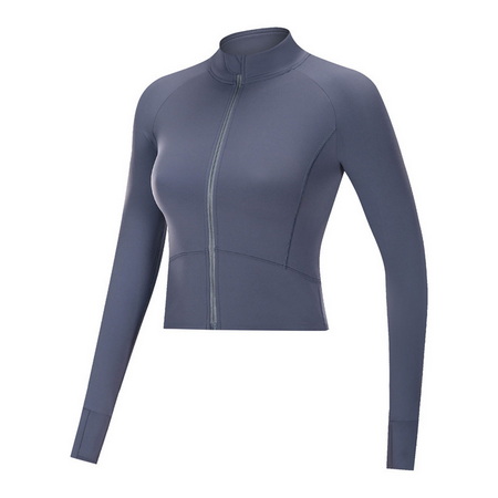 Custom Activewear Zipper Yoga Jacket Gym Clothes Manufacturer