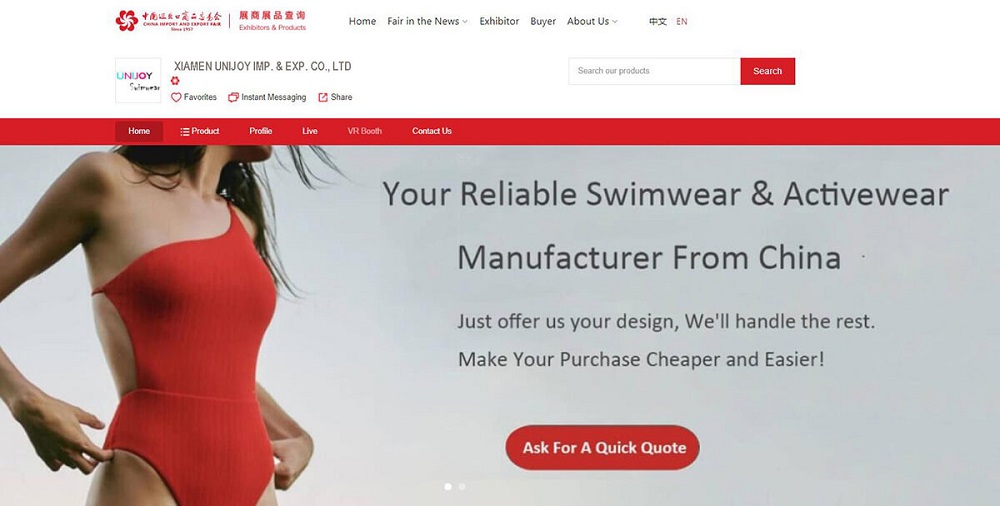 China Activewear and Swimwear Supplier Online