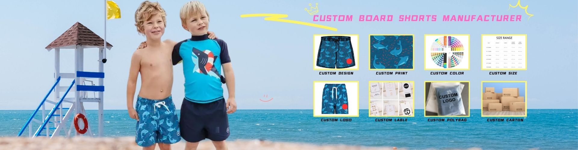 Custom Board Shorts Manufacturer Service