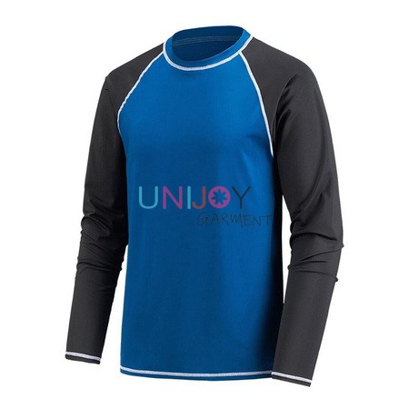 UNMS2023001-Long Sleeves Custom Men's Rash Guard Supplier