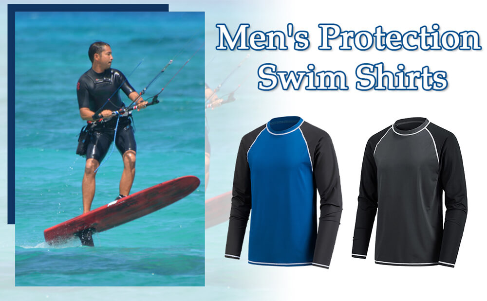 UNMS2023001-Mens Sun Protection Swim Shirts