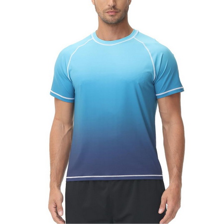 UNMS2023003-Mens Custom Rash Guard Swim Shirt