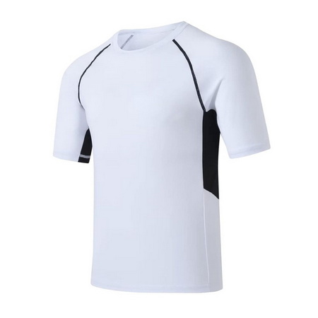 UNMS2023005-White Custom Rash Guard Shirts Manufacturer