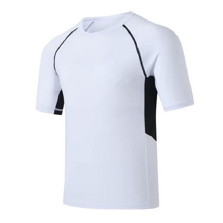 UNMS2023005-White Custom Rash Guard Shirts Suplier