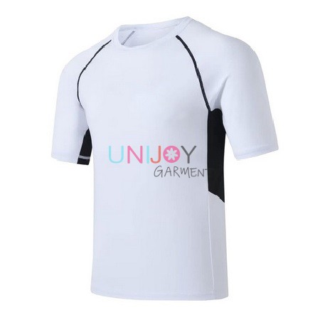 UNMS2023005-White Custom Rash Guard Shirts Suplier