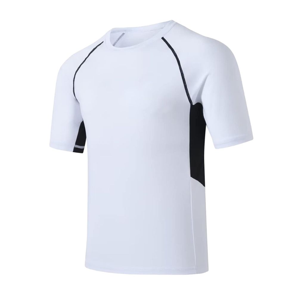 UNMS2023005-White Custom Rash Guard Shirts