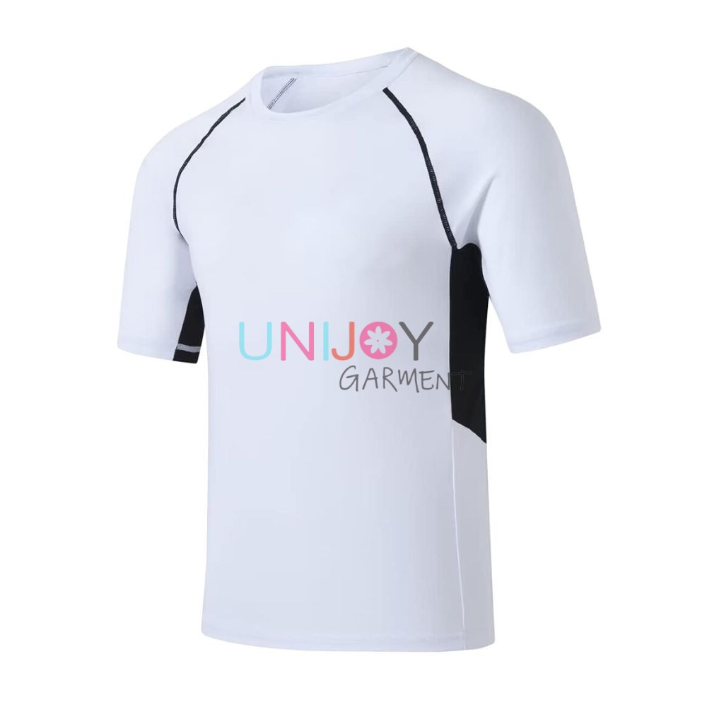 UNMS2023005-White Custom Rash Guard Shirts