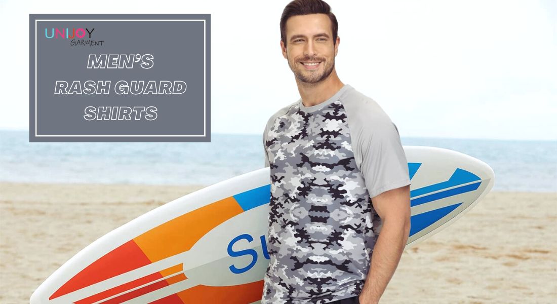 Men's Custom-Made Rash Guard Swim Shirts