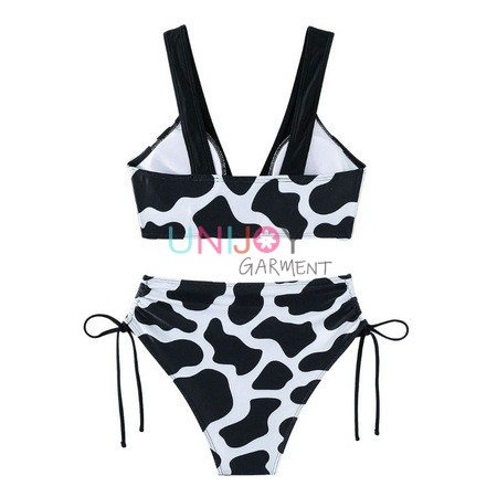 UNBK2022001-Cow Custom Printed China Bikini Manufacturer