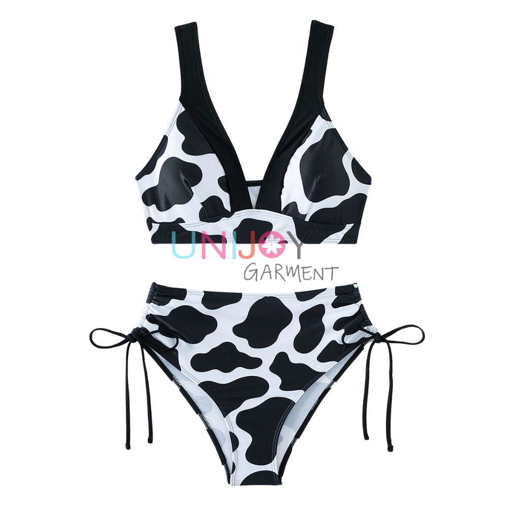 UNBK2022001-Cow Print Customize Bikini