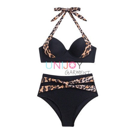 UNBK2022002-Leopard Custom Print Bikini Manufacturing in China