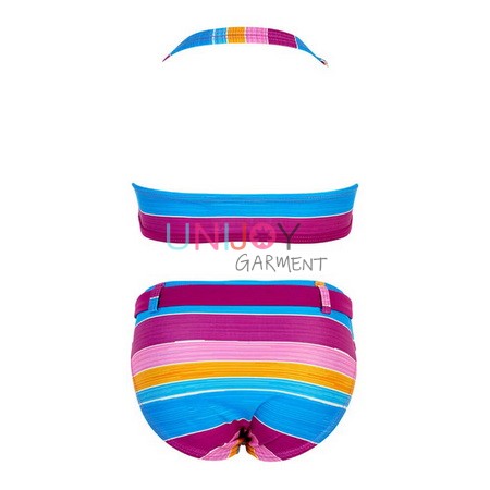 UN104596-Girls Stripes Custom Swimwear China