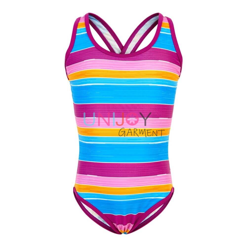 UN104597-Girls Custom Printing Swimsuit