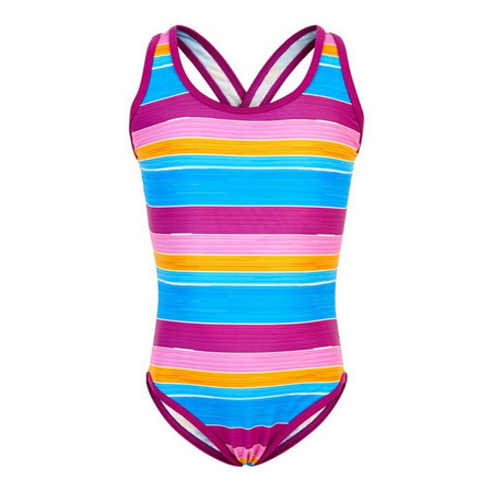 UN104597-Girls Stripes Custom Swimsuit Manufacturing