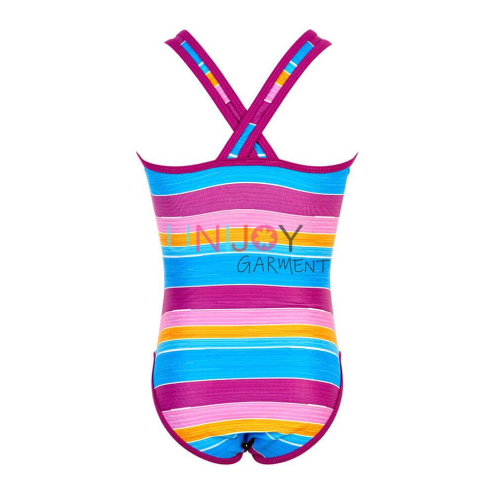 UN104597-Girls Stripes Swimwear Manufacturing Factory