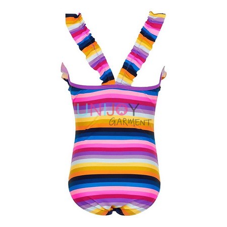 UN720012-Striped Bathing Suit Customized China Swimwear