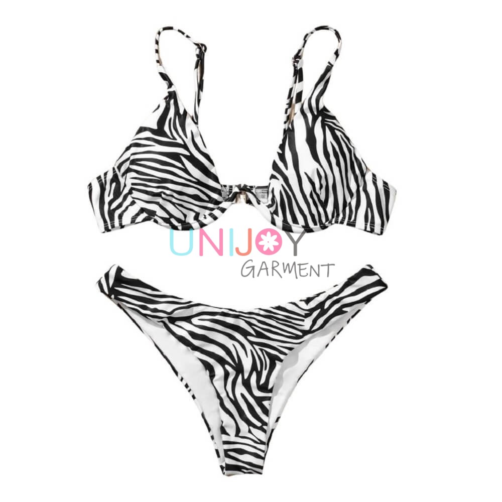 UNBK2022003-Zebra Custom Printed Bikini